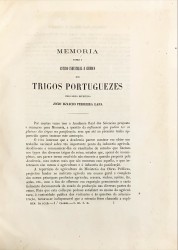 MEMORIA SOBRE O ESTUDO INDUSTRIAL E CHIMICO DOS TRIGOS PORTUGUEZES.